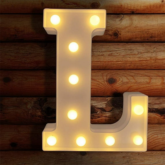 LINLIN LED Letter Lights, Alphabet Marquee Letters Sign LED Marquee Number Lights Sign for Night Light Christmas Valentine Wall Table Decor