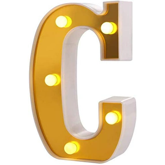 LINLIN LED Letter Lights, Alphabet Marquee Letters Sign LED Marquee Number Lights Sign for Night Light Christmas Valentine Wall Table Decor