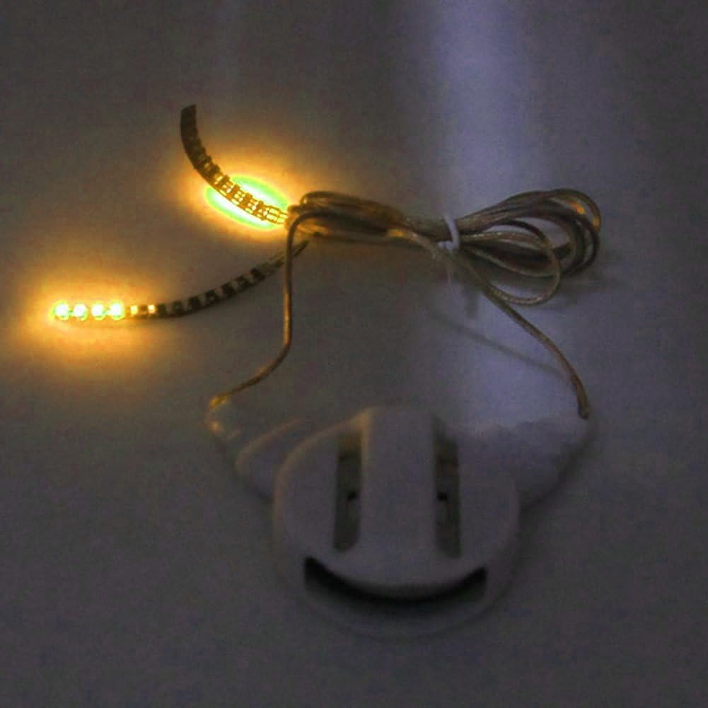 LINLIN LED Light False Eyelashes, LED Eyelashes Waterproof LED Light Eyelash Fake Eyelashes Shining Charming Eyelid Tape