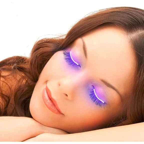 LINLIN LED Light False Eyelashes, LED Eyelashes Waterproof LED Light Eyelash Fake Eyelashes Shining Charming Eyelid Tape
