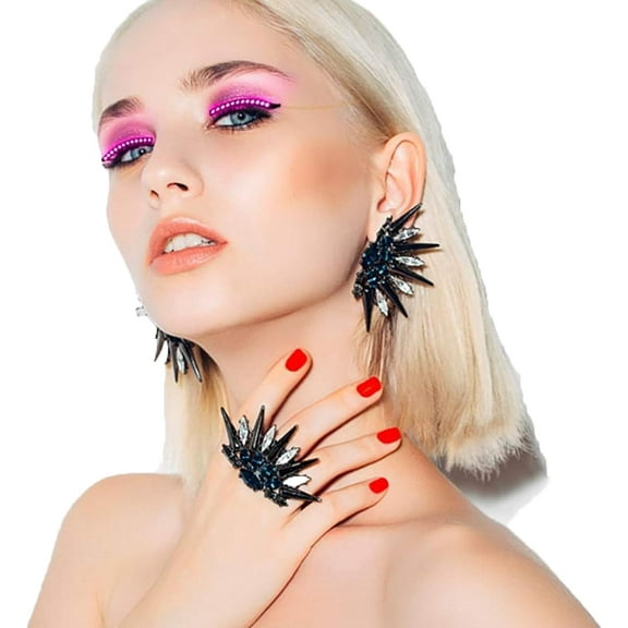 LINLIN LED Light False Eyelashes, Light Up Eyeliner, LED Eyelashes with 8 Modes, Glowing Makeup Strip Lashes Lamp Double Eyelid Sticker, for Halloween Pub Club Bar Party