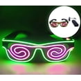 thumbnail image 1 of LINLIN LED Light Up Glasses, Neon Glasses LED Spiral Light Glasses Adjustable Flash Glasses with Wired Control Battery Case for Halloween Christmas Party, 1 of 6