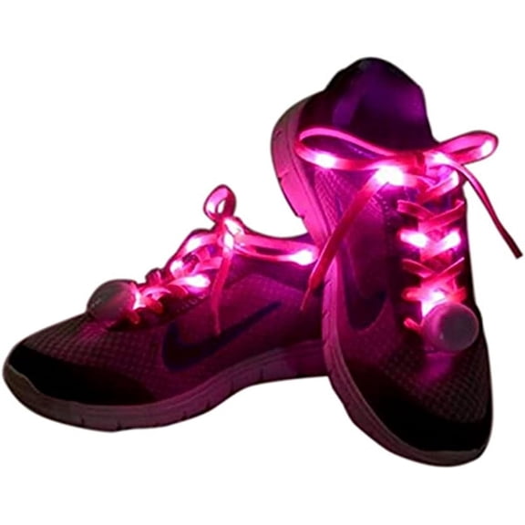 LINLIN LED Light Up Shoe Laces, Nylon LED Shoelaces Light Up Shoe Laces Flashing LED Disco Light Laces for Party, Dancing, Hip Hop, Running, Decorations