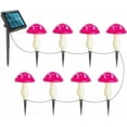 thumbnail image 1 of LINLIN LED Mushroom Solar String Lights,Outdoor Waterproof Garden Lights 8 Lighting Modes Outside Decoration for Pathway Landscape Yard Easter Pathway Xmas, 1 of 1