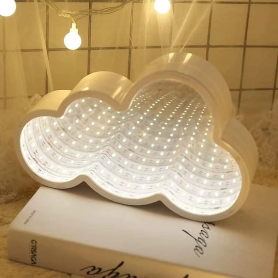 LINLIN LED Night Lamp, Mirror Tunnel Night Light 3D Tunnel Lights Tunnel Neon Night Lamp for Wall Decoration lamp Suitable for Christmas Party Decoration