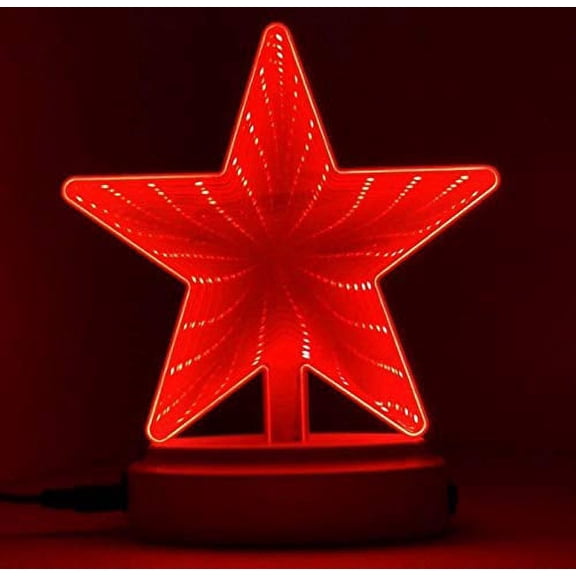 LINLIN LED Night Lamp,Tunnel Light 3D Infinity Mirror Light Cute Heart Wall Decor Lights for Christmas Party Room Wedding Decor