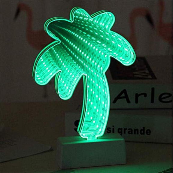 LINLIN LED Night Lamp,Tunnel Light 3D Infinity Mirror Light Cute Heart Wall Decor Lights for Christmas Party Room Wedding Decor