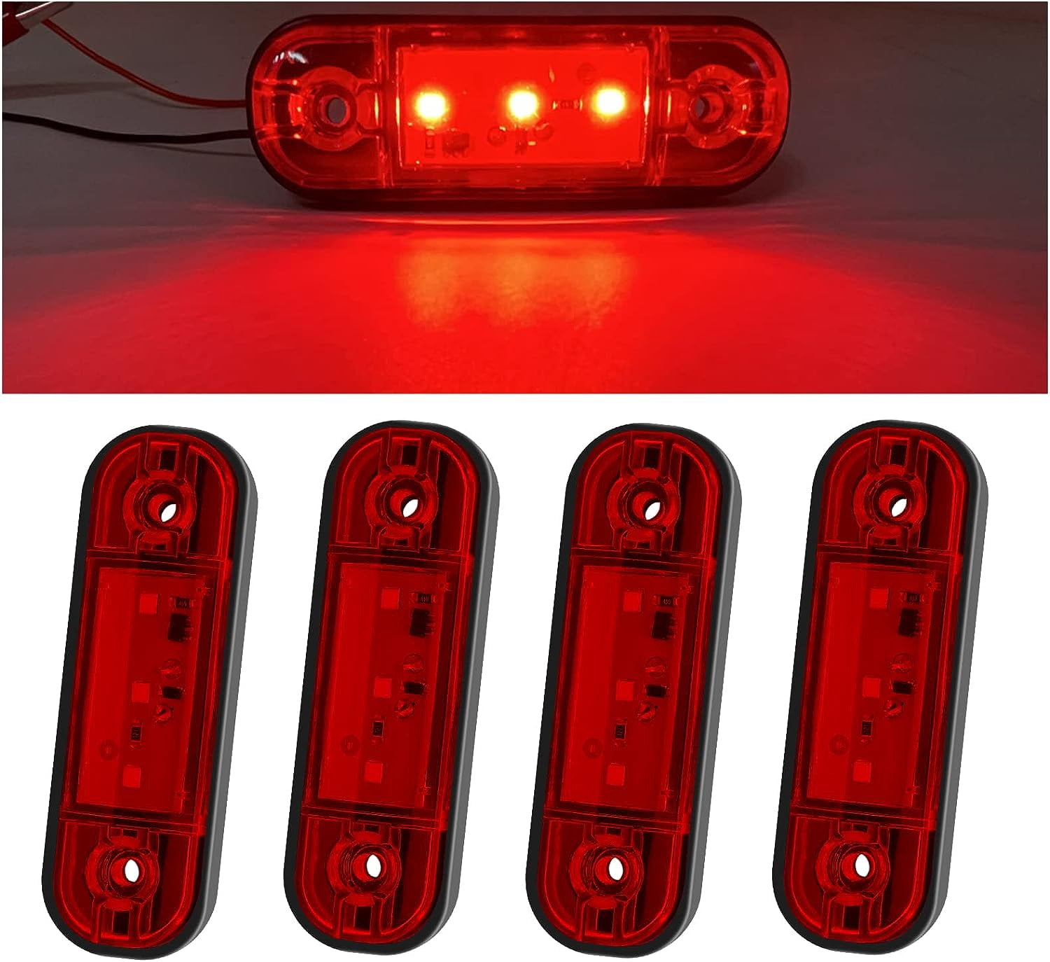 Marker Led LINLIN LED Side Marker Lights,Universal Truck Trailer Caravan Recovery ...