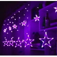 thumbnail image 1 of LINLIN LED Star Curtain Lights, 12 Stars 138 LED Curtain Light Xmas Lamp with 8 Modes Star Fairy Lights for Party, Wedding, Garden, Bedroom, 1 of 8