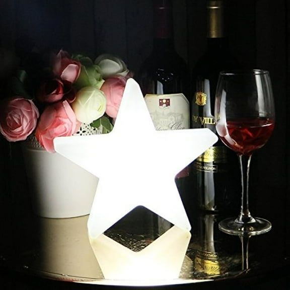 LINLIN LED Star Mood Lamp,Rechargeable RGB Lamp, Color Changing Night Lights, IP68 Waterproof Floating Light, 16 Color Change & 4 Flash Modes , Outdoor Garden Lights with Remote Control