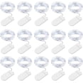 thumbnail image 1 of LINLIN LED String Lights 15 Pack, 2M 20 LED Fairy Lights Battery Operated, Silver Copper Wire Lights for Home Garden Mothers Day Wedding Party Christmas Halloween Bars Clubs Hotels, 1 of 7