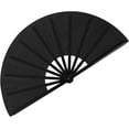 thumbnail image 1 of LINLIN Large Folding Hand Fan 13 inch Nylon-Cloth Fan Chinese Kung Fu Tai Chi Performance Handheld Fan for Dancing Cosplay Festival Christmas Party Props Elegant Vintage Retro Decoration Gifts, 1 of 9