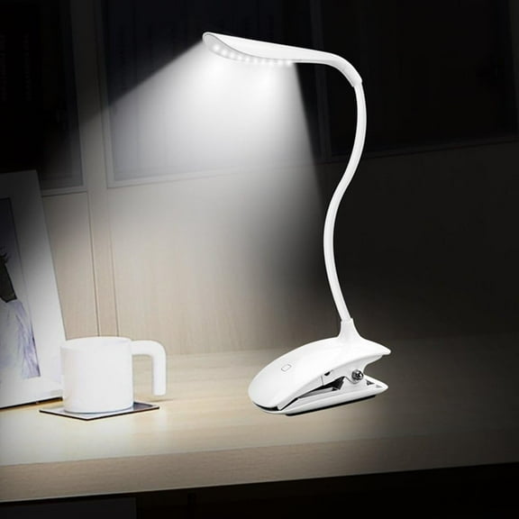 LINLIN Led Clip Reading Light,Flexible Clip Book Light 3 Brightness Level Touch Sensitive Desk Lamp