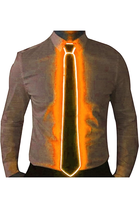 Light Up Neckties Luminous LED Tie Adjustable Flashing LED Light Up Tie Man Light Up Fanny Ties Novelty Necktie For Men LED Light Up Ties Costume Accessory