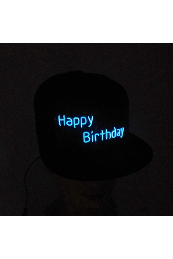 Light Up Snapback Hat, LED Snapback Hat LED Baseball Hat LED Party Hat for Boys & Girls