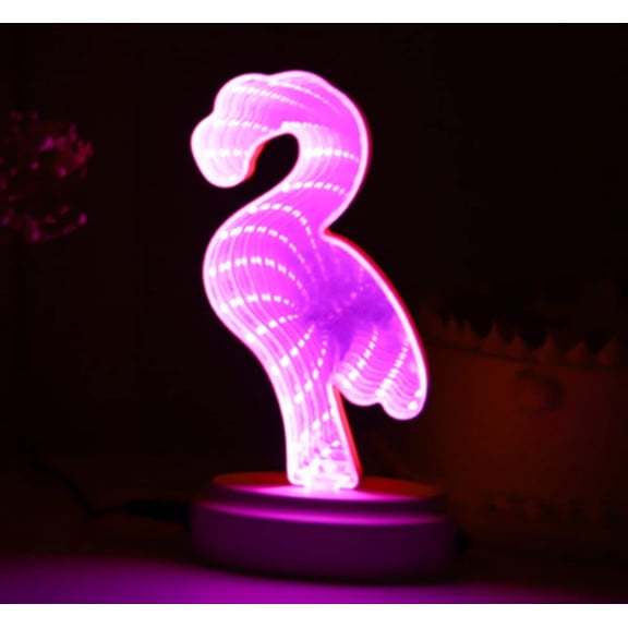 LINLIN Mirror Tunnel Night Light, 3D Tunnel Lights Tunnel Night Light Tunnel Neon Night Lamp for Christmas Party