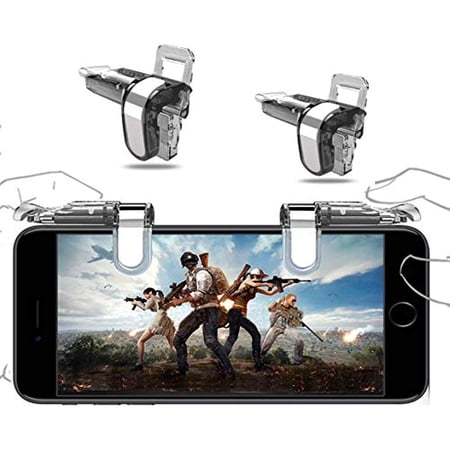 LINLIN Mobile Game Controller, PUBG Mobile Controller,Shooter Sensitive Controller Joysticks Aim & Fire Trigger Keys for Knives Out/Rules of Survival