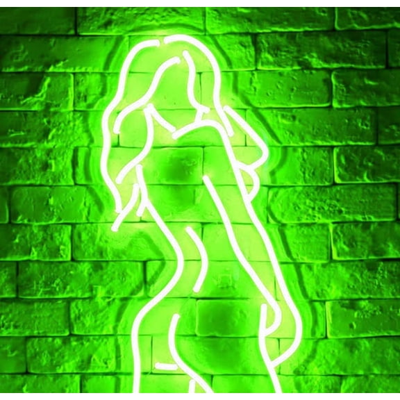 LINLIN Naked Lady Back Neon Signs, Naked Lady Neon Signs Neon Signs Sexy Lady Back Wall Sign Art Decorative Signs Lights 25X40CM