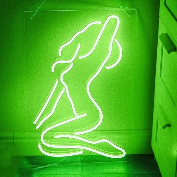 LINLIN Lady Back Neon Signs, Naked Lady Neon Signs Neon Signs Sexy Lady Back Wall Sign Art Decorative Signs Lights 25X42CM