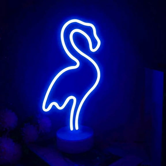 LINLIN Neon Sign, Flamingo Neon Sign LED Neon Light Night Lamp USB Battery Powered Led Neon Light Sign Bedroom Wall Decor