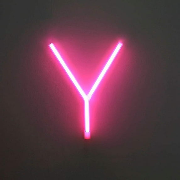 LINLIN Neon Sign, Letter Neon Signs Neon Alphabet Light Light Up LED Letters Lights Light Up Marquee Letters Lights Battery USB Pink