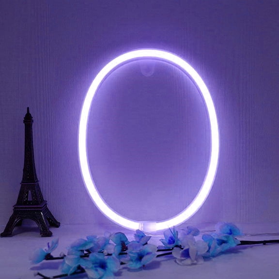 LINLIN Neon Sign, Letter Neon Signs Neon Alphabet Light Light Up LED Letters Lights Light Up Marquee Letters Lights Battery USB Purple