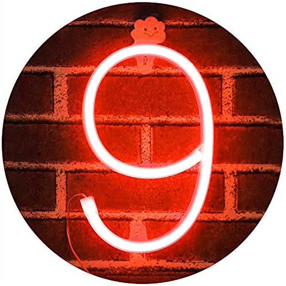 LINLIN Neon Sign, Letter Neon Signs Neon Alphabet Light Light Up LED Letters Lights Light Up Marquee Letters Lights Battery USB Red