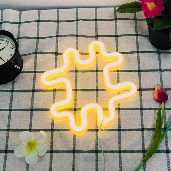 LINLIN Neon Sign, Letter Neon Signs Neon Alphabet Light Light Up LED Letters Lights Light Up Marquee Letters Lights Battery USB Warm White
