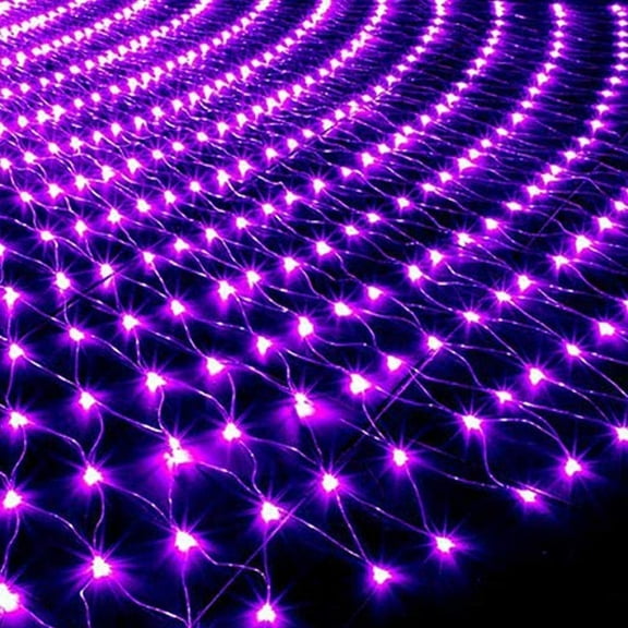 LINLIN Net Mesh String Lights,Waterproof 204LED 3m*2m 8 Modes Solar String Lights Christmas Tree-wrap Wedding Decorative Lights for Window Wall Sweetheart Table Background Camping Beach