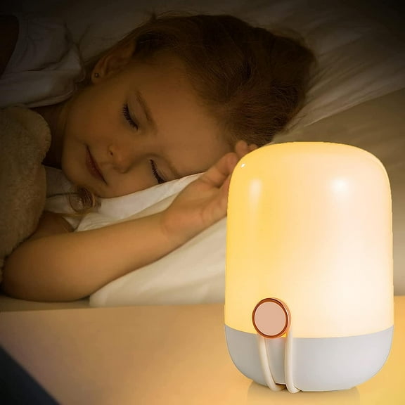 LINLIN Night Light,Touch Lamp for Bedrooms Living Room Portable Bedside Lamps Rechargeable Table Lamp Stepless dimming,Portable Lanyard,Warm White Light & Color Changing