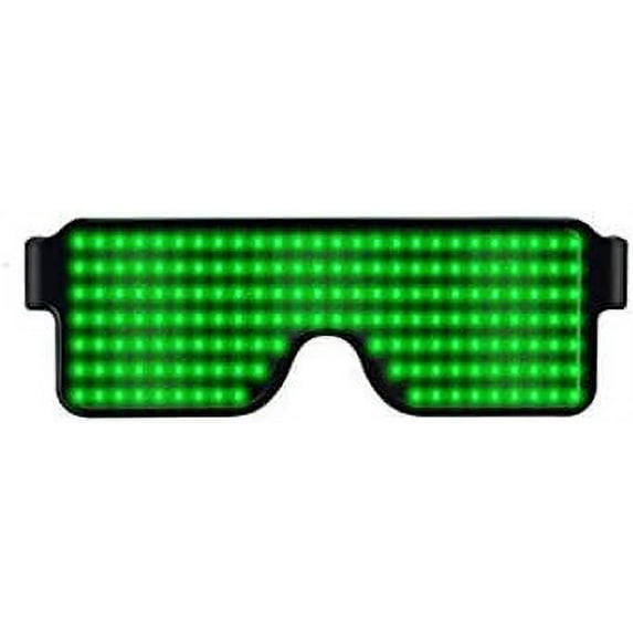 LINLIN Party led Glasses, LED Light Up Glasses LED Glowing Glasses USB Rechargeable LED Light Up Glasses with Flashing Neon, 11 Patterns LED Luminous Eyeglasses for Parties, Nightclub