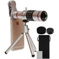 thumbnail image 1 of LINLIN Phone Camera Lens,Universal 18x Telephoto Lens Monocular Optical Telescope Lens External Mobile Phone Telescope with Tripod and Universal Clip for iPhone, Samsung Galaxy,LG, HTC,Huawei and More, 1 of 9