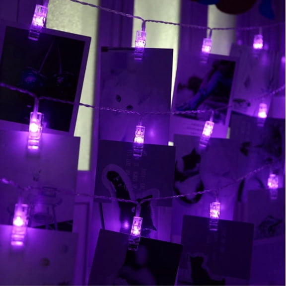 LINLIN Photo Clips String Lights, Picture String Lights Battery Operated for Home/Party/Christmas Decor