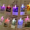 thumbnail image 1 of LINLIN Picture String Lights, 16.4ft 40 LED Photo Clips String Lights Battery Operated Fairy String Lights Photo Clip for Hanging Pictures, Cards, Artwork, 1 of 9