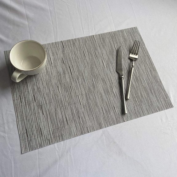 LINLIN Placemats, 4Pcs PVC Washable Placemats for Dining Table Mat Non-Slip Placemat Set in Kitchen Accessories