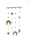 thumbnail image 1 of LINLIN Rainbow Wall Hanging Decoration Handmade Moon Star Cloud Home Decor Boho Photo Display Wall Art Ornaments for Bedroom Window Nursery Baby Kids Children Rooms, 1 of 5