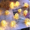 thumbnail image 1 of LINLIN Rattan String Lights, 3M 20LED Rattan Ball Fairy Lights Rattan Ball Fairy Light String Lights Battery Operated for Indoor Outdoor, 1 of 8