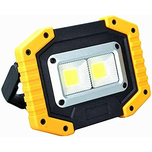LINLIN Rechargeable Floodlight Outdoor, 30W LED Rechargeable Work Light Outdoor Floodlight Camping Lights with USB Waterproof for Outdoor Camping Traveling Fishing Security Lights