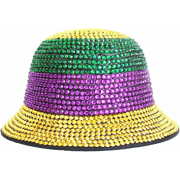 LINLIN Rhinestone Fedora Hats Wide Brim Panama Hat Casual Jazz Hats for Men Women