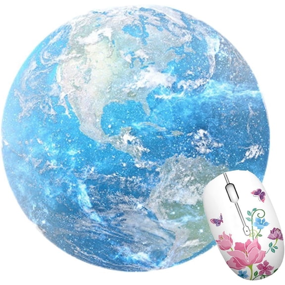 LINLIN Round Mouse Pad,Circular Gaming Mouse Pad Computer PC Home Office Mouse Pad Soft Comfort Feel,8.5" Non-slip Rubber Mousepad Mat