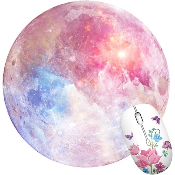 LINLIN Round Mouse Pad,Circular Gaming Mouse Pad Computer PC Home Office Mouse Pad Soft Comfort Feel,8.5" Non-slip Rubber Mousepad Mat