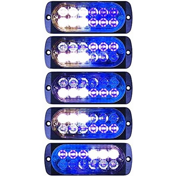 Side Fire Led Components LINLIN Side Warning Lights, 4PCS 12LED Side Marker Light Emergency ...