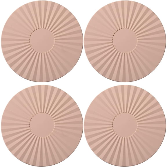LINLIN Silicone Insulated Coaster, Silicone Cup Mat, Insulation, Water Absorption, Tabletop, Restaurant, Anti-Slip, Round, Fashionable, Simple, Gift