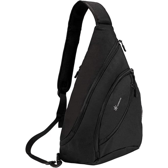 LINLIN Sling Bag, Waterproof Sling Shoulder Backpack for Men, Lightweight Chest Bag for School Hiking Camping Cycling Gym etc