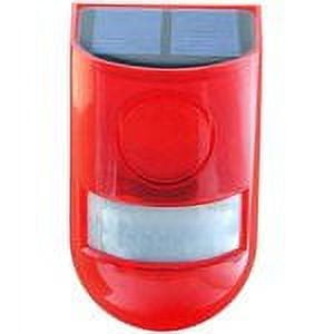 LINLIN Solar Alarm Security Light,Waterproof PIR 6LED Motion Sensor Flashing Light Strobe Lamp,110dB Loud Siren Safety Security Alarm System for Home Farm Shop Garden