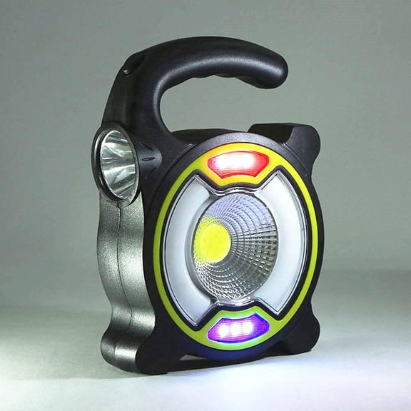 LINLIN Solar Camping Lantern, Portable Bright Solar Rechargeable Outdoor Flashlights Tent Light with USB Power Bank for Hiking, Fishing, Hunting, Camping