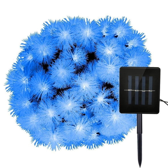 LINLIN Solar Chuzzle String Lights,Waterproof Dandelion Ball Solar Powered Globe Fairy String Lights for Garden Camping Patio Weeding Party Christmas Decor