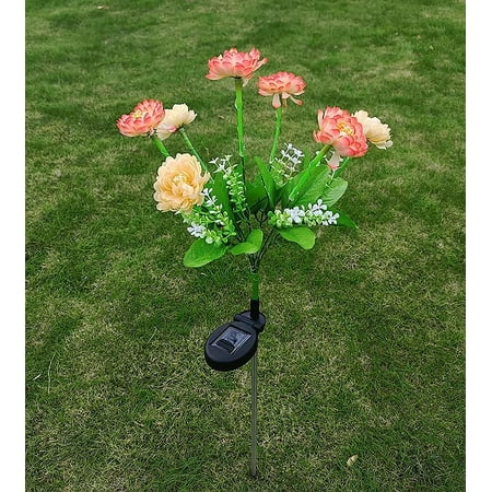 LINLIN Solar Flower Lights Outdoor Waterproof LED Stake Lights for Lawn Patio Pathway Yard Farm Wedding Decoration