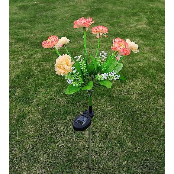 LINLIN Solar Flower Lights Outdoor Waterproof LED Stake Lights for Lawn Patio Pathway Yard Farm Wedding Decoration