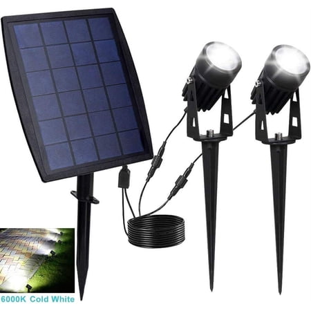 LINLIN Solar LED Spot Lights, Solar Landscape Lights, Waterproof Solar Spotlight for Backyard Landscape Driveway Patio Gardens Lawn